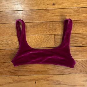 Triangl Plum Velvet Mimi Bikini Top